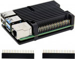 Aliuminio au&scaron;inimo dėklas su ventiliatoriais Raspberry Pi 4b