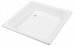 Roca Madalena kvadratinis plieninis du&scaron;o padėklas 80x80x15 cm Dc0801200m