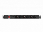 Lanberg Pdu 19" 1u 6x Pl 2m C14 maitinimo juosta