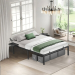 Lova, 160 x 200 cm, 200 x 160 x 41,3 cm, Juoda, Voodiraam, 160 x 200 cm, 200 x 160 x 41.3 cm, Must