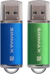USB laikmena 2x 16gb Usb 2.0 atmintinės, mėlyna ir žalia