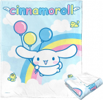 Northwest Cinnamoroll &scaron;ilkinis mink&scaron;tas pledas, 127 cm x 152 cm, vaivoryk&scaron;tės debesys