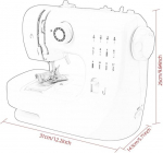 Elektrinė ne&scaron;iojama siuvimo ma&scaron;ina pradedantiesiems, mini siuvimo ma&scaron;ina suaugusiems su 12 siūlių ra&scaron;tų siuvimo rinkiniu