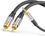 Sonero S-ac600-050 Garso Adapterio Kabelis 5m 3.5mm Jack į 2x Rca