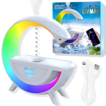 Antigravitacinis oro drėkintuvas LIVMAN Y13 su RGB ap&scaron;vietimu ir &bdquo;Bluetooth&ldquo; garsiakalbiu