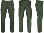 Karinės kelnės Mil-Tec Teesar BDU Slim Fit RipStop &ndash; taktinių krovinių kelnės, 100% medvilnė, Olive
