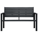 Sodo suoliukas，Sodo suolas，Lauko suoliukas, juodos spalvos, 120cm, HDPE, medienos imitacija CFE5651111