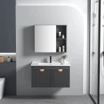 Vonios Baldų Komplektas Su Praustuvu REA Aa18 Mario 60Cm Grey