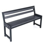 Tamsiai pilkas sodo suoliukas &bdquo;Duo Comfort&ldquo;.