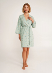 Medvilninis chalatas SERENE GREENS 7235/010 Giulia, spalva muted mint