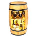 Statinės formos spintelė gėrimams Creative Cooper, 2_PD_RGB_#KR, 80x50 cm, ąžuolo spalva