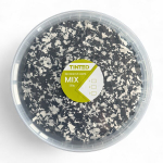 Spalvoti pabarstukai epoksidinėms ir poliuretaninėms grindims TINTED MIX 3, 500 g. Balta+juoda