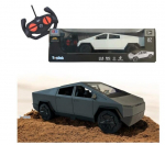Radijo bangomis valdomas automobilis Happy People Tesla Cybertruck, baltas