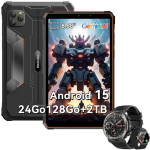 Plan&scaron;etinis kompiuteris Blackview Active 5 2025 8.68" 90 Hz, Android 15, 24 GB + 128 GB/SD 2x, 6600 mAh Oranžinė + W50Pro