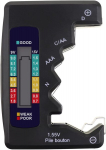 Baterijų testeris AA/AAA/C/D/9V/1.5V LCD, ki&scaron;eninis, 1 vnt