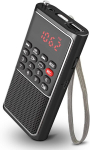 Ki&scaron;eninis FM radijo imtuvas su įkraunama baterija, USB/TF, 1 vnt