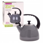 Emaliuotas arbatinukas Kamille 2.5l, pilkas, indukcijai ir dujoms