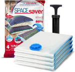 Vakuuminiai mai&scaron;ai drabužiams Spacesaver, 4 vnt, 50x70 cm