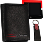 Natūralios odos dovanų rinkinys vyrams Rovicky (piniginė, pakabukas)