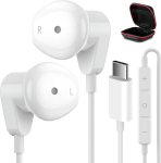 USB-C ausinės su mikrofonu, laidinės