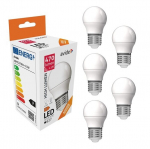 LED lemputė Avide, G45 4.5W E27 4000K 5vnt
