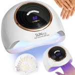 LIVMAN SUN C2 su UV LED manikiūrui ir pedikiūrui - su nuimamu pagrindu, 288W, 63LED