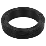 vidaXL Viela tvorai, antracito spalvos, 250m, 2,3/3,8mm, plienas