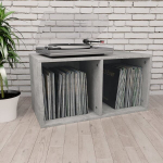 Dėžė vinilinėms plok&scaron;telėms, betono pilkos sp., 71x34x36cm, MDP
