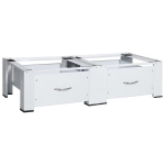 Dvigubas skalbimo ma&scaron;inos ir džiovyklės pagrindas su stalčiais