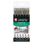Akvarelinių žymeklių rinkinys Sakura Pigma Brush, 6 spalvos