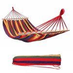 Dvivietis hamakas su rėmu, 160x200 cm, raudonas