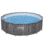 Karkasinis baseinas Bestway Steel Pro Max Wood 427x107 cm, su filtru