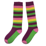 Pusilgės terminės kojinės vaikams stripe, violetinės