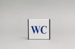 Informacinis lentelė " WC -bendras tualetas" 1 vnt, vienpusis