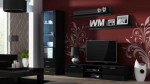 TV spintelė Cama Meble Soho 180, juoda
