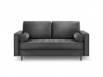 Dvivietė sofa Milo Casa Santo, tamsiai pilka