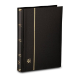 Albumas pa&scaron;to ženklams Leuchtturm Basic LS 4/32&ldquo;, A4 formatas, 64 juodų puslapių, juodas