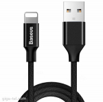 USB laidas su Lightning jungtimi iPhone, 1,8m, juodas