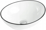 Praustuvas Mexen Elza, White/Black edge