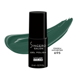 Gelinis nagų lakas "Sincero Salon", 6ml, GREEN MONSTER, 695