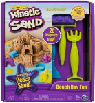 Kinetinis smėlis su priedais Kinetic Sand Diena paplūdimyje, 340 g