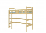 Dviauk&scaron;tė lova Adrk Furniture Miago 90x200 cm, &scaron;viesiai ruda