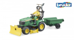 bworld John Deere vejos traktoriaus komplektas su priekaba - BRUDER - Vaikams Berniukams