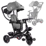 Triratis vežimėlis Trike Fix Lite 2in1, pilkas