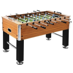 Stalo futbolo stalas vidaXL, rudas/juodas, 140x74,5x87,5cm