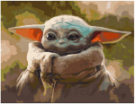 Pie&scaron;imo rinkinys Yoda, 40x50