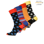 Kojinės vyrams Vincent Creation Stars & Stripes, 4 poros