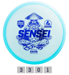 Diskas Putter PREMIUM SENSEI 3/3/0/1 Blue