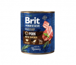 Brit Premium by Nature Pork with Trachea konservai &scaron;unims 800g