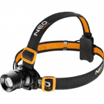 led priekinis žibintas, 3xaa, juodas, priartinimo funkcija, aliuminis, 250 liumenų